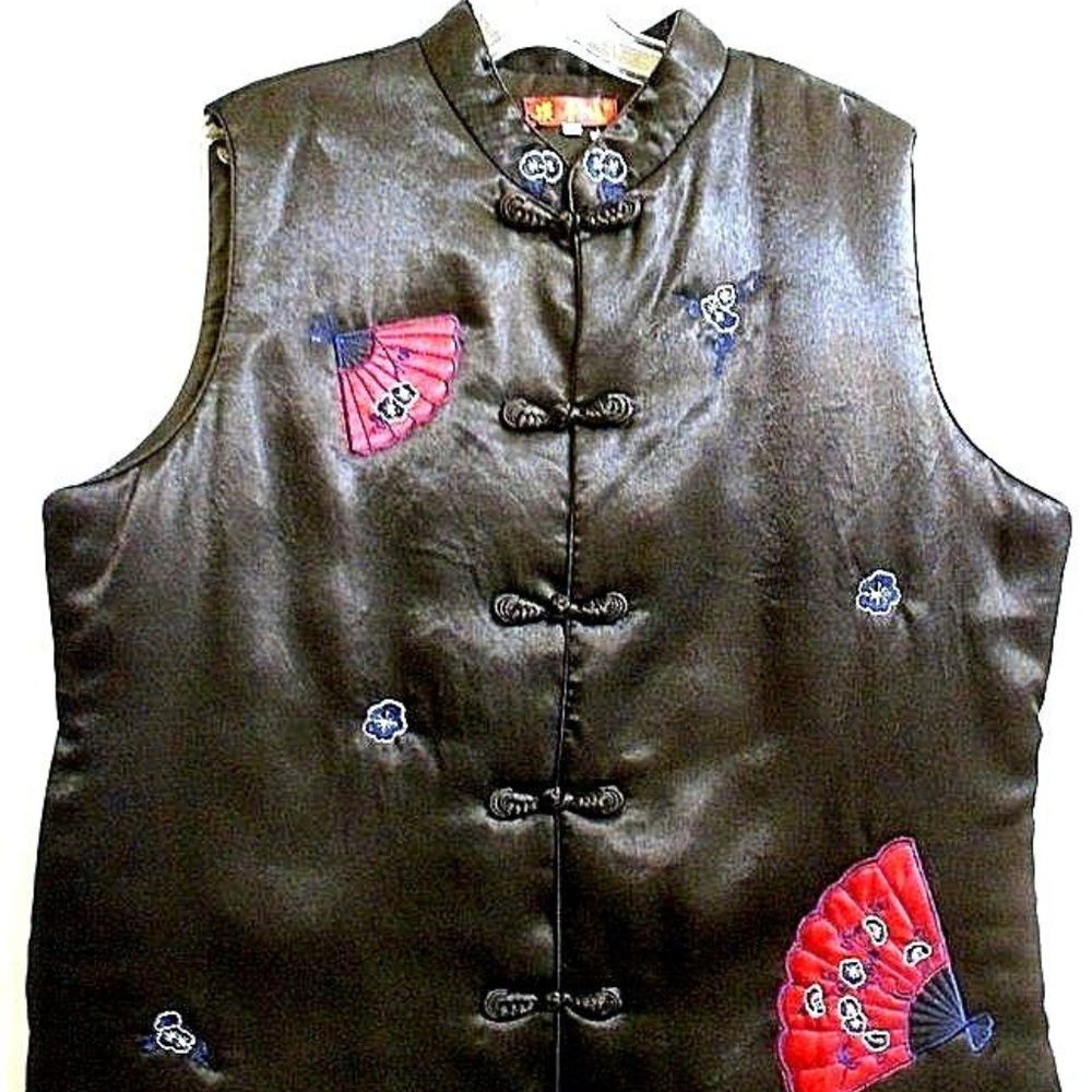 Asian Chinese Embroidered Vest